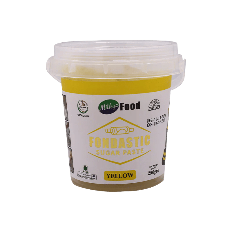 Milkyz Food Fondastic Yellow Fondant Sugar Paste 250gm