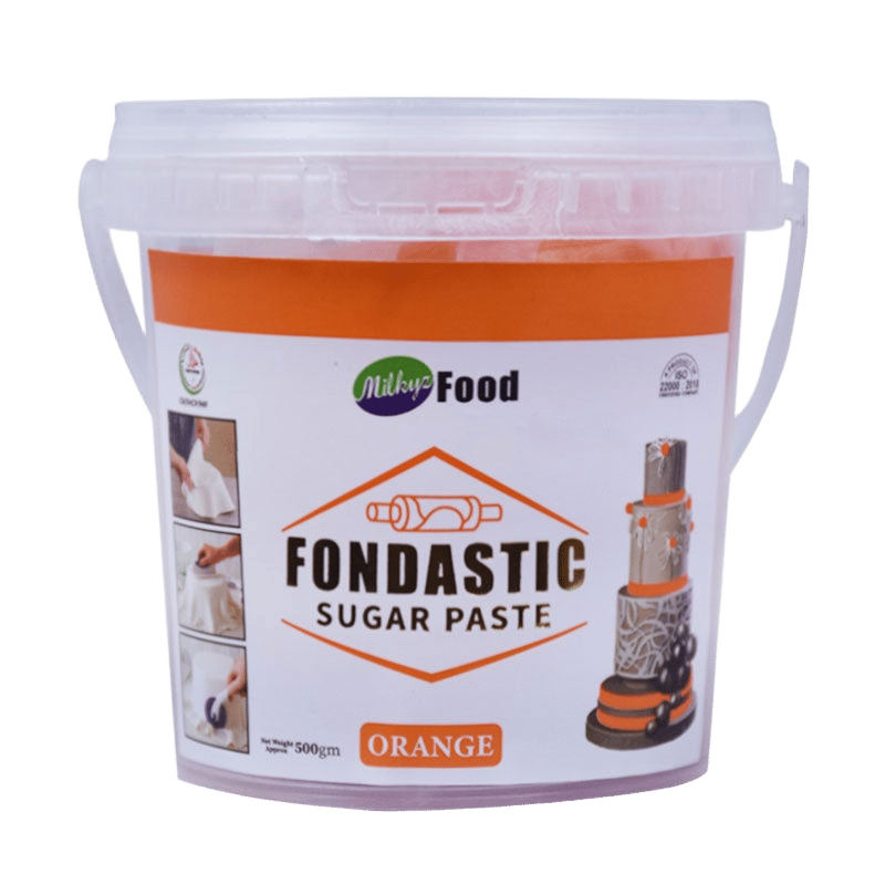 Milkyz Food Fondastic Orange Fondant Sugar Paste 500gm