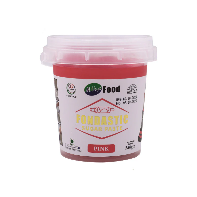 Milkyz Food Fondastic Pink Fondant Sugar Paste 250gm