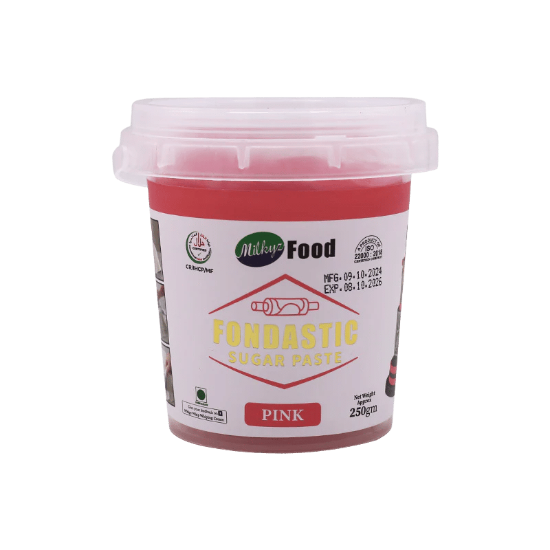 Milkyz Food Fondastic Pink Fondant Sugar Paste 250gm