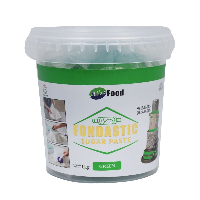 Milkyz Food Fondastic Green Fondant Sugar Paste 1kg