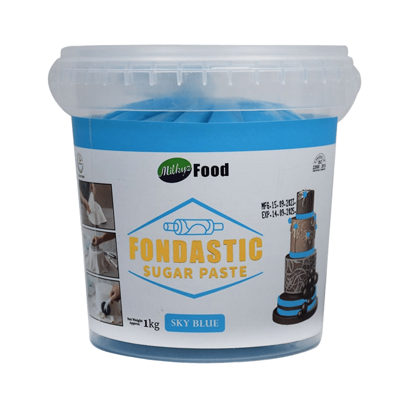 Milkyz Food Fondastic Sky Blue Fondant Sugar Paste 1kg