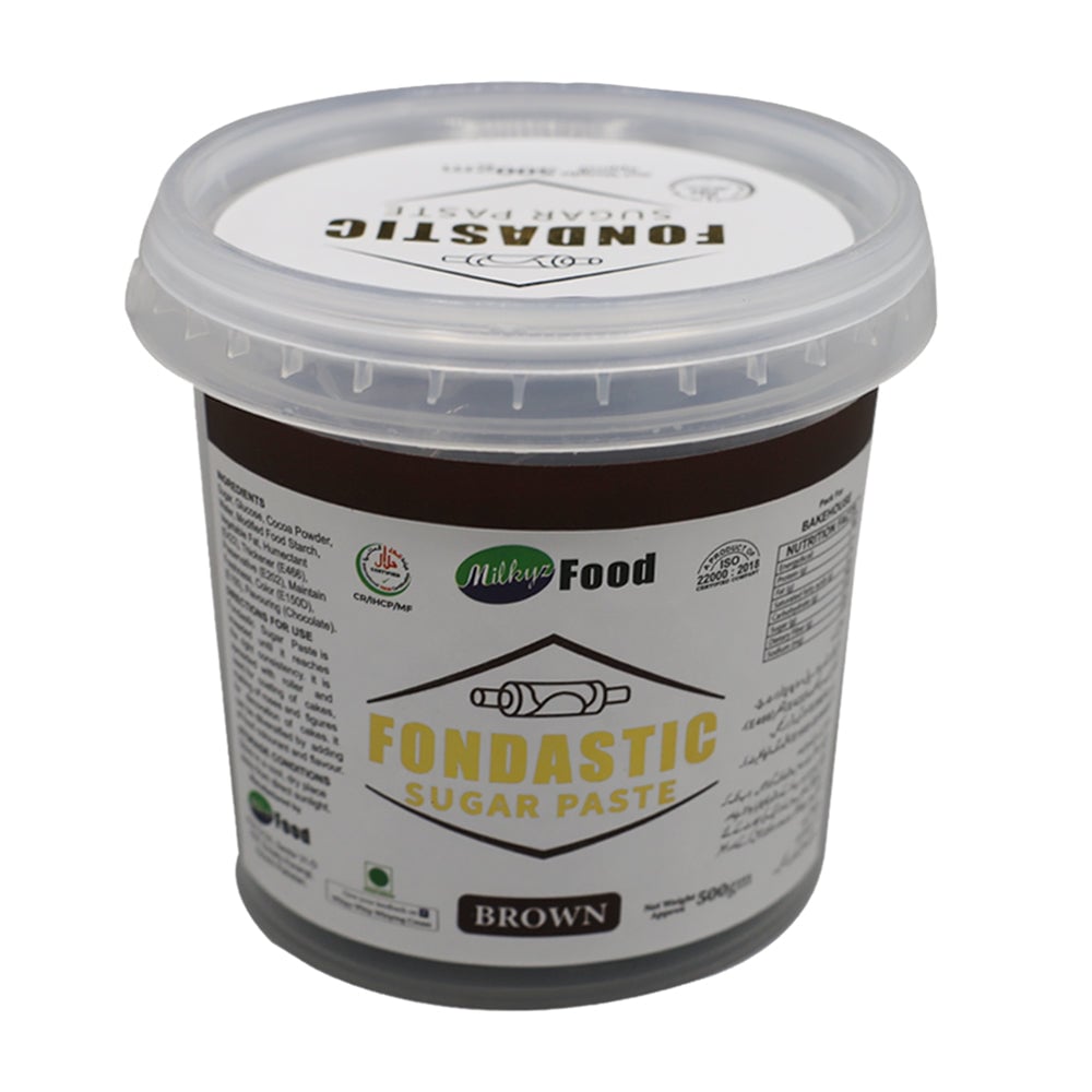 Milkyz Food Fondastic Brown Fondant Sugar Paste 500gm