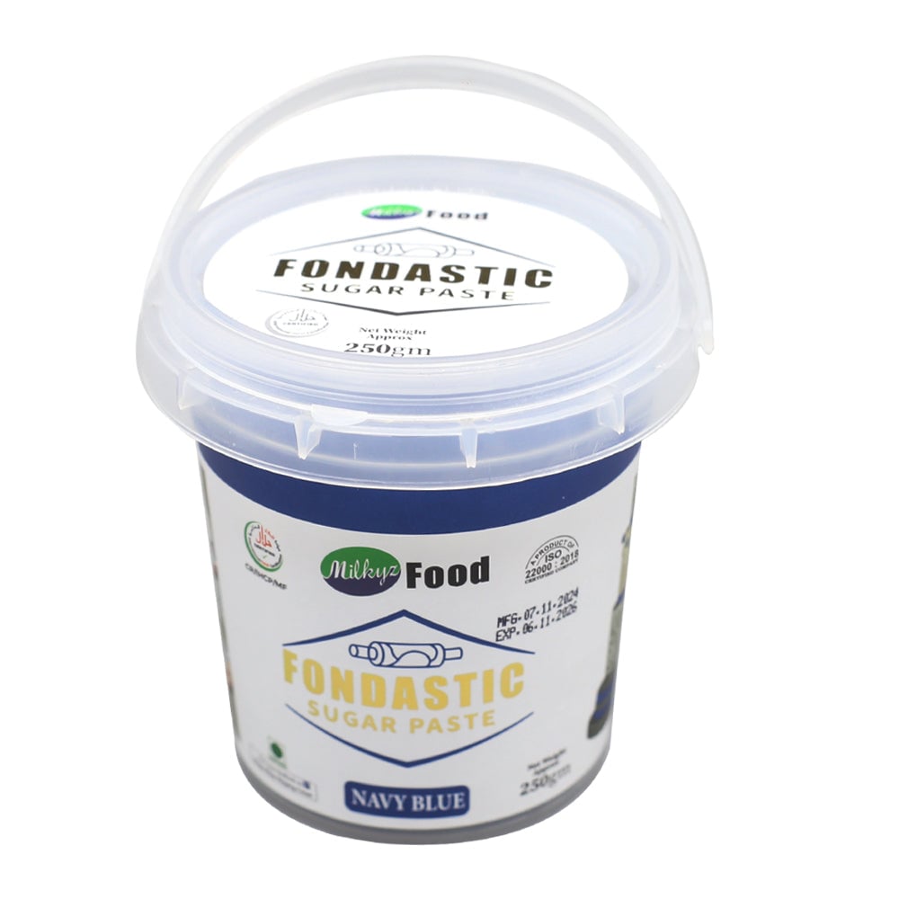 Milkyz Food Fondastic Navy Blue Fondant Sugar Paste 250gm