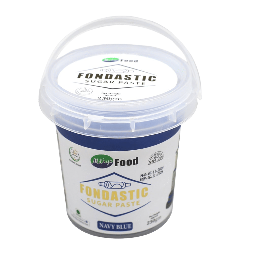 Milkyz Food Fondastic Navy Blue Fondant Sugar Paste 250gm