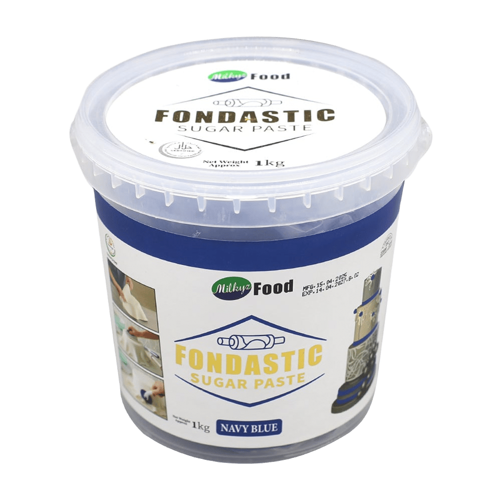 Milkyz Food Fondastic Navy Blue Fondant Sugar Paste 1Kg