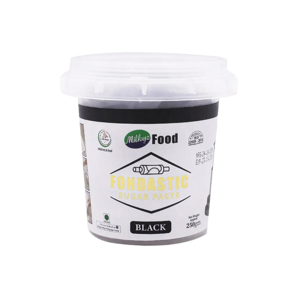 Milkyz Food Fondastic Black Fondant Sugar Paste 250gm