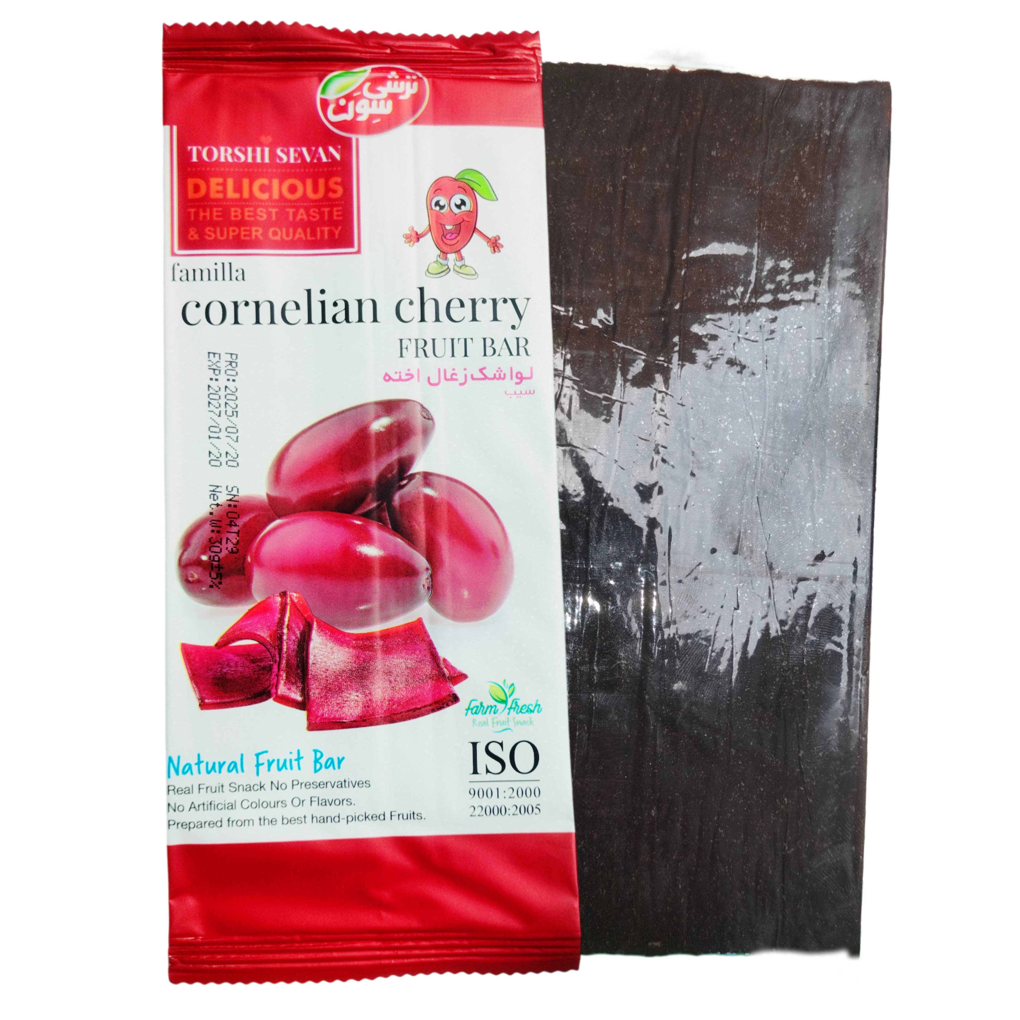 Torshi Sevan Cornelian Cherry Lavashak Fruit Bar