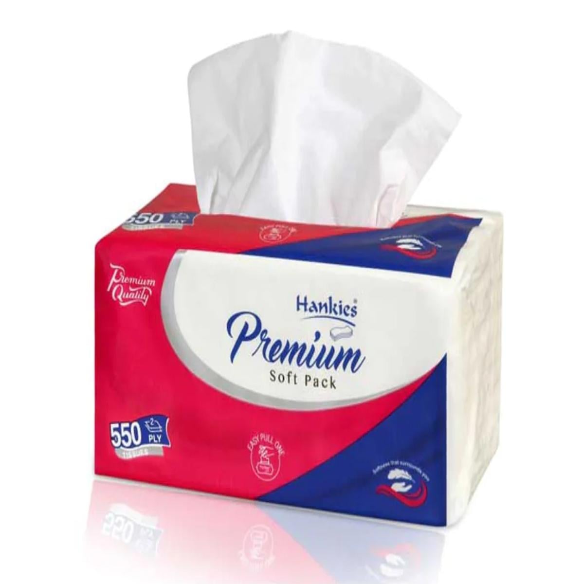 Hankies Premium Soft Pack – 550 Tissues