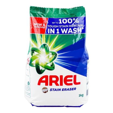 Ariel Original Powerful Blue Formula Laundry Detergent Washing Powder, 1kg