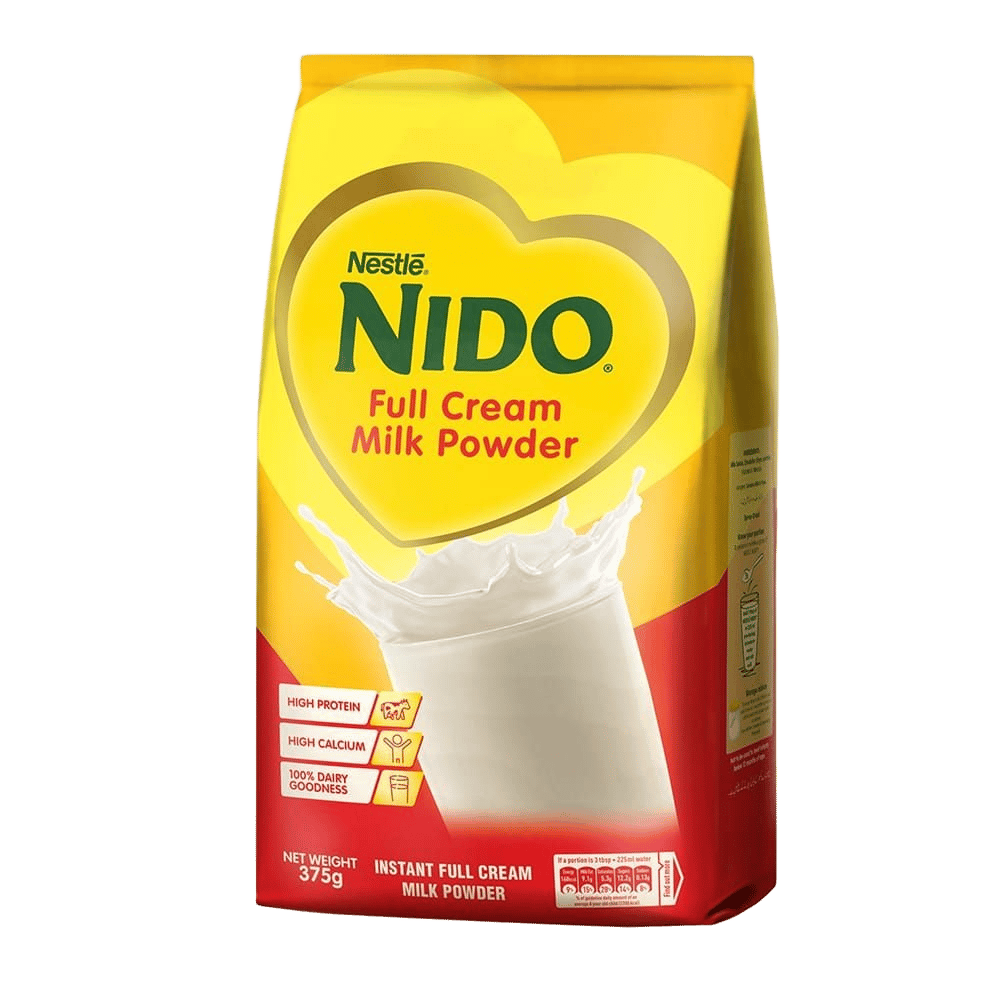 Nido Instant Full Cream Milk Powder, 375g Pouch