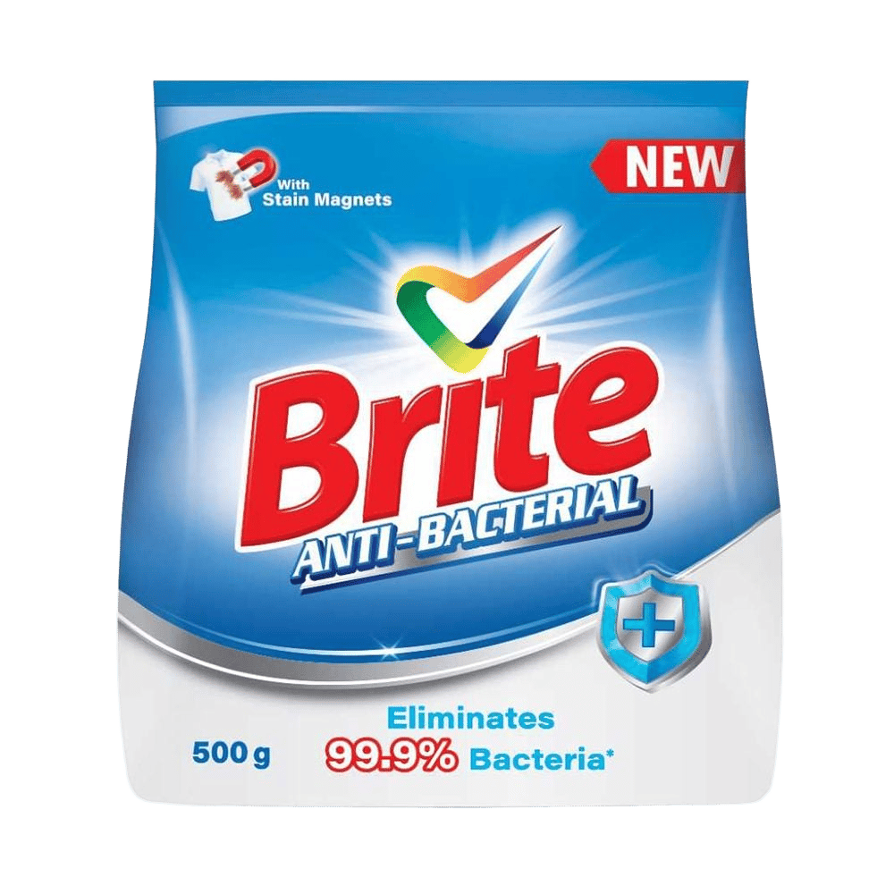 Brite Anti-Bacterial Detergent Powder, 500g