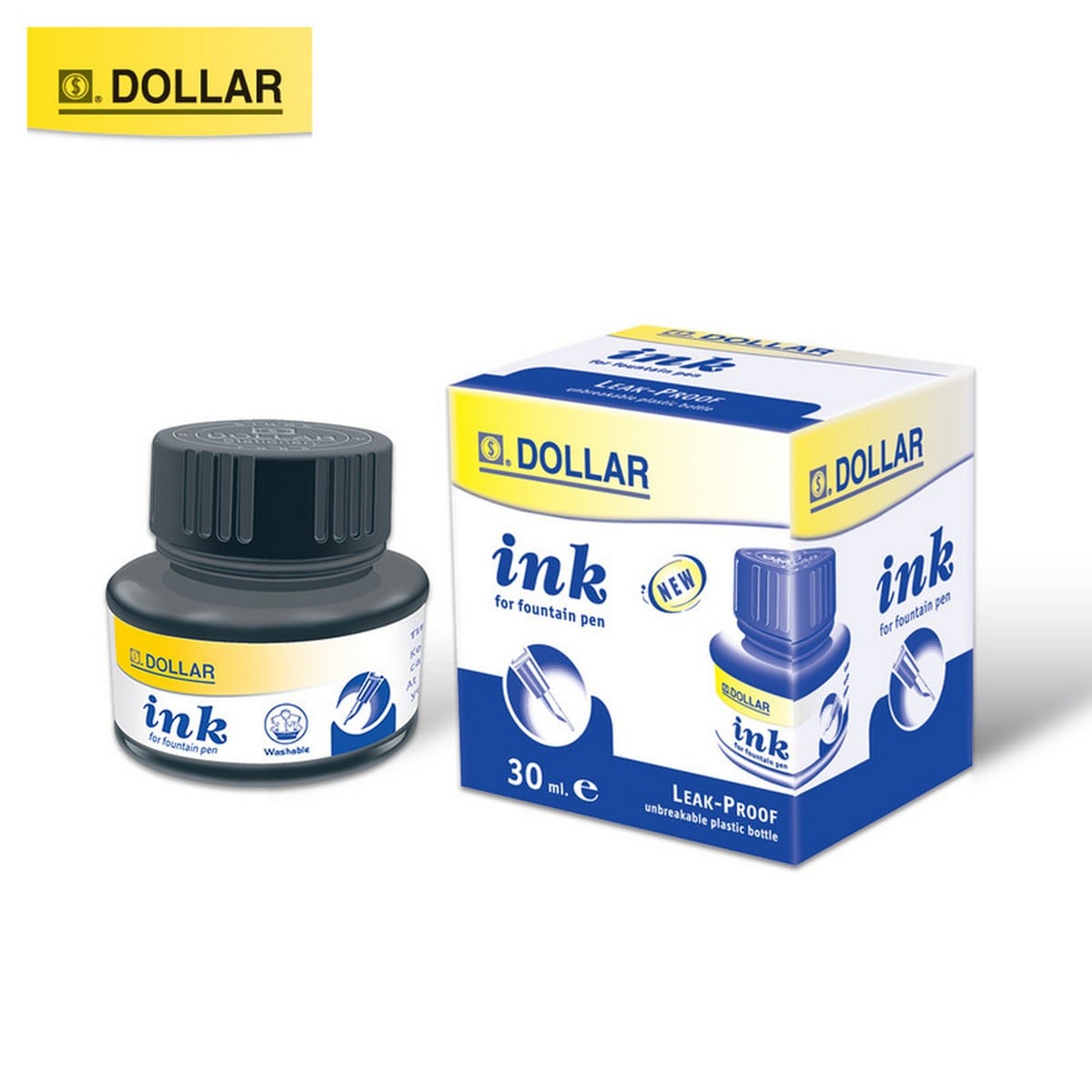 Dollar Fountain Pen Blue Ink, 30ml