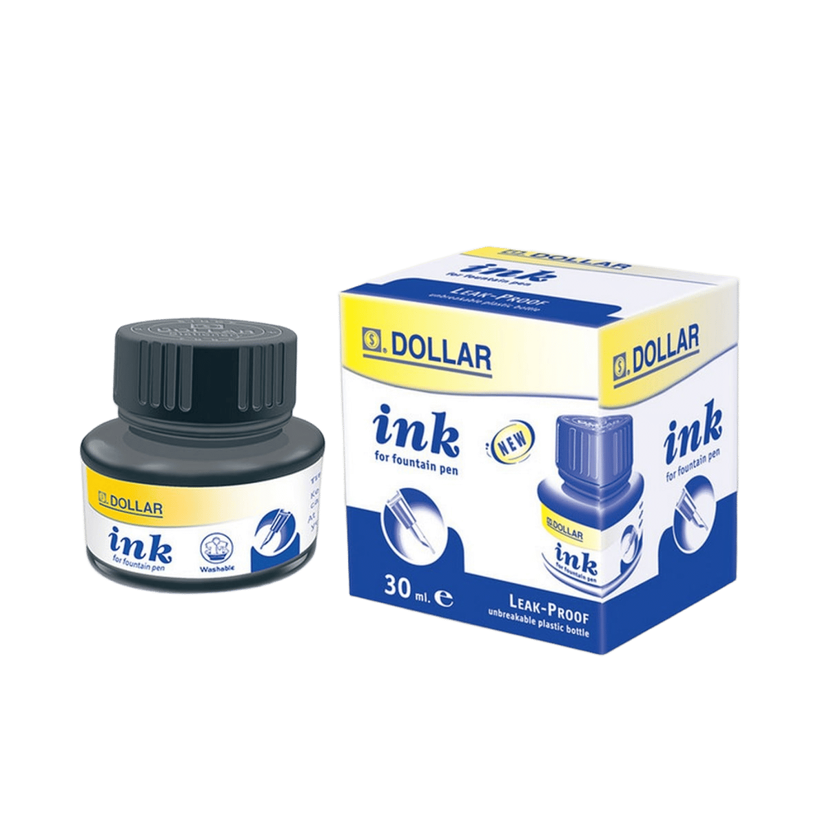 Dollar Fountain Pen Blue Ink, 30ml