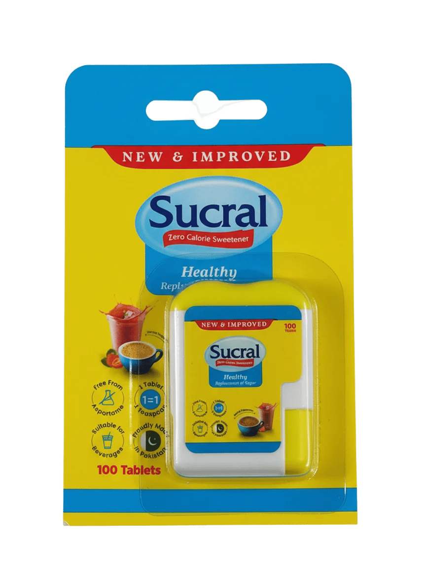 Sucral Zero Calorie Sweetener, Healthy Replacement Of Sugar, 100 Tablets ( 5.5 g )