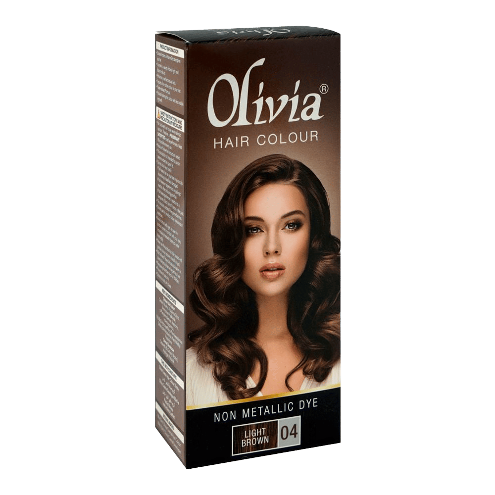 Olivia Hair Colour, Vitamin E, Non-Metallic Dye, 04 Light Brown