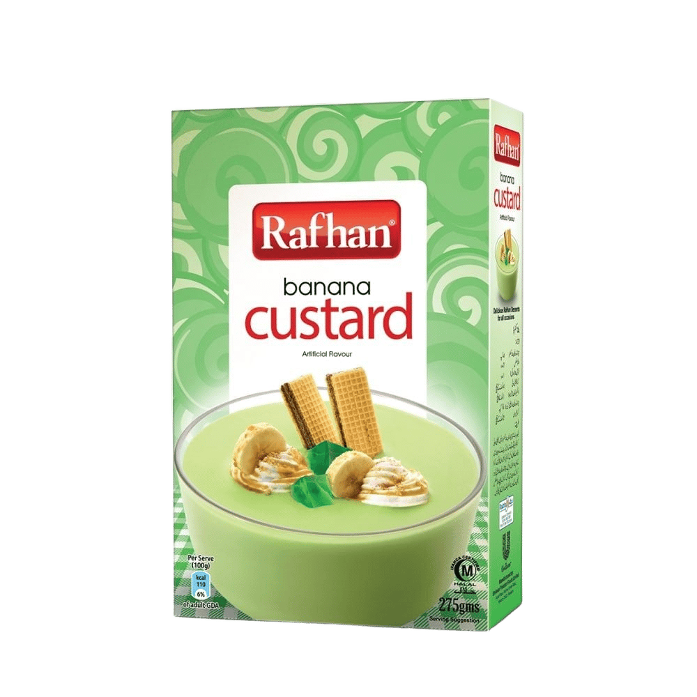 Rafhan Banana Custard, 275g