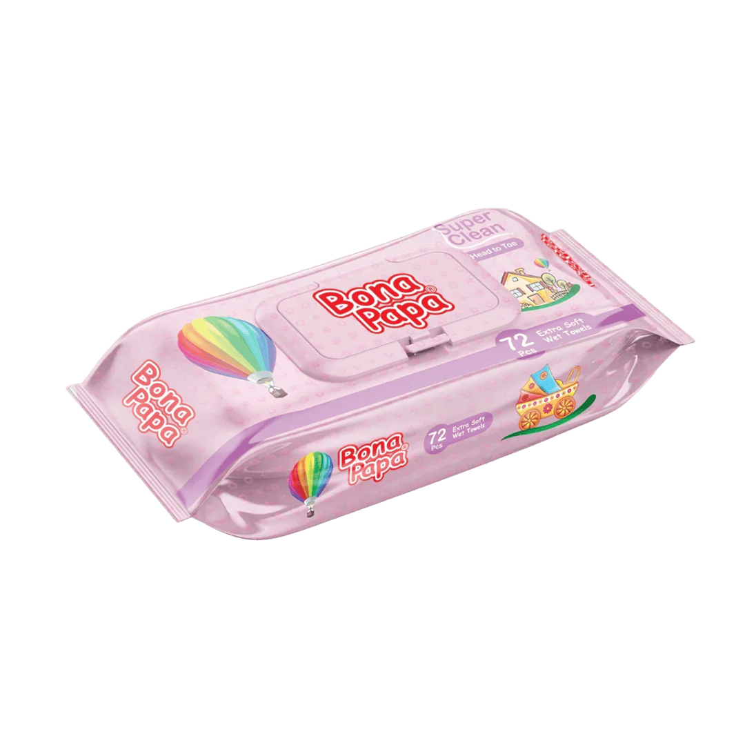 Bona Papa Plus Baby Wipes (72 pcs)