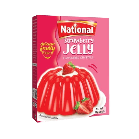 National Jelly Crystal Strawberry 80gm