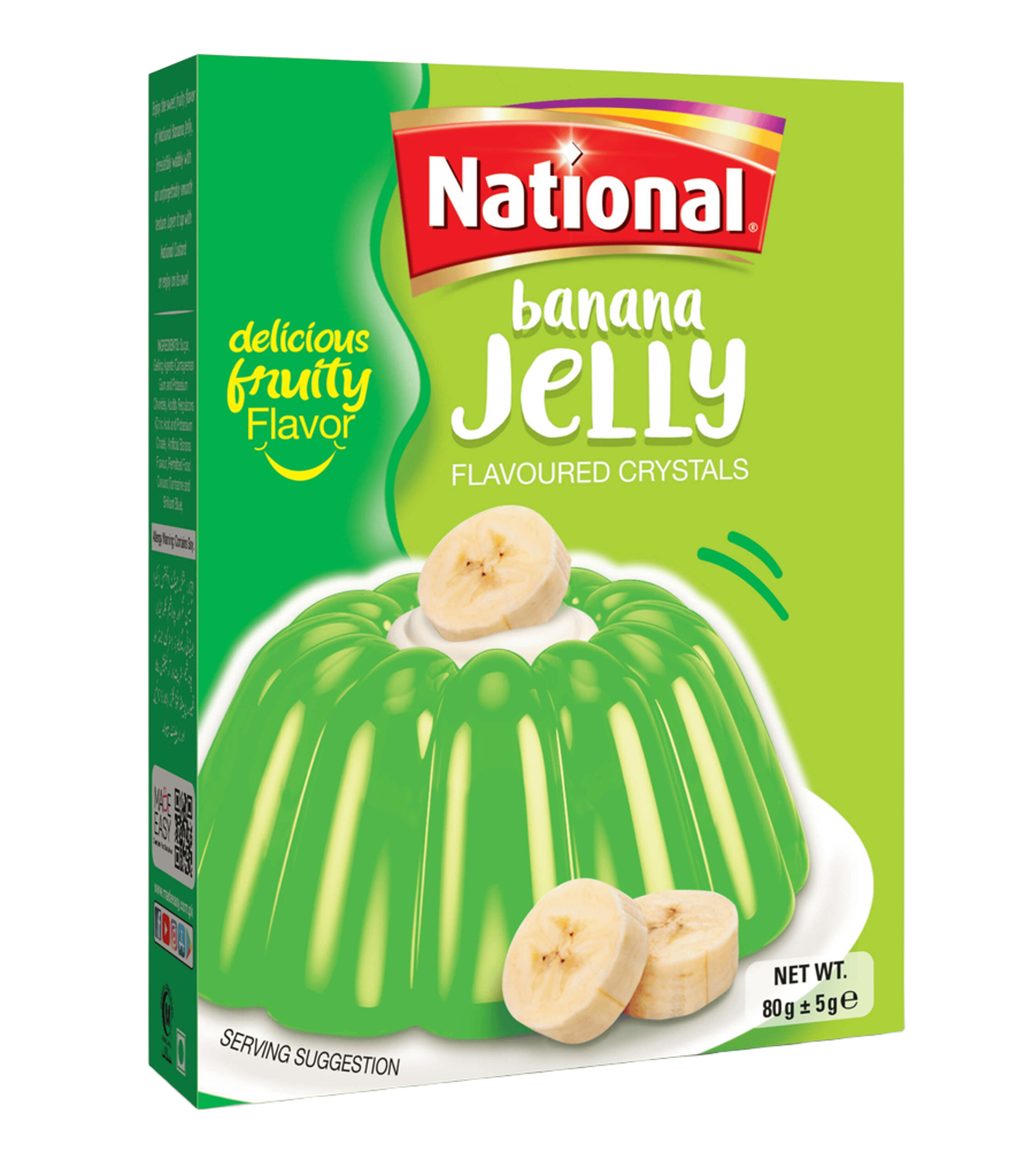 National Jelly Crystal Banana 80gm