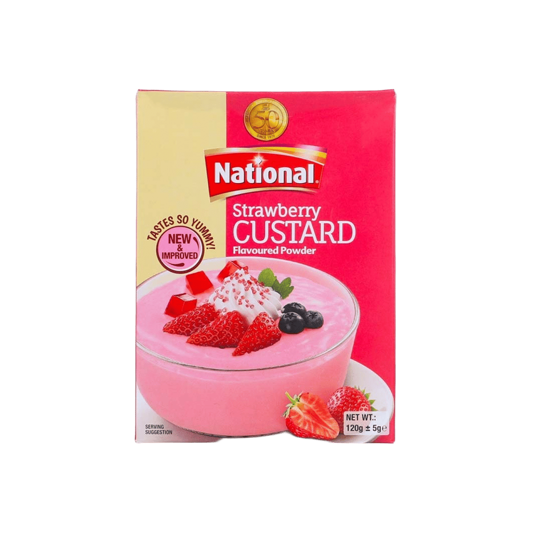 National Strawberry Custard 120gm