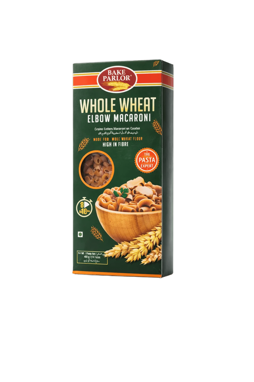 Bake Parlor Elbow Macaroni, Whole Wheat Pasta 400gm