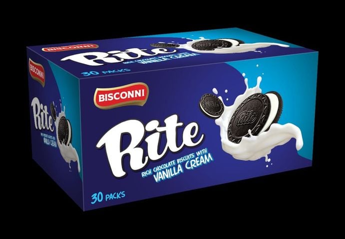 Bisconni Rite Chocolate Biscuits With Vanilla Cream Snack Pack 30 pcs