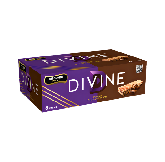 Bisconni Divine Premium Chocolate Waffers 8pcs Box