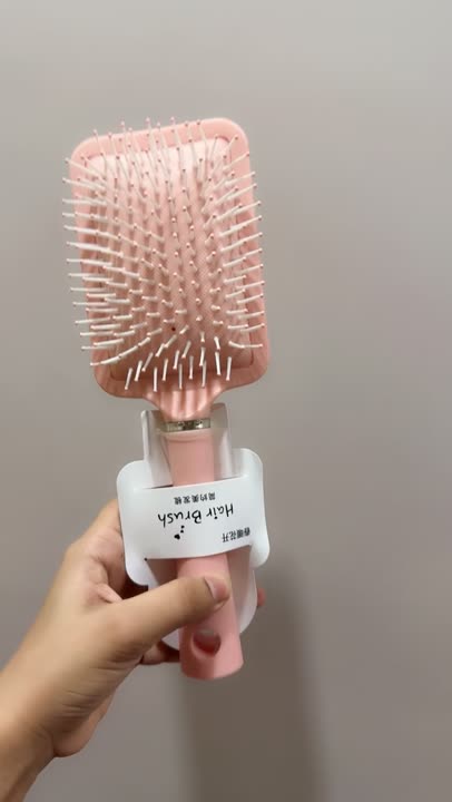 Pastel Pink Hair Brush Big video 1