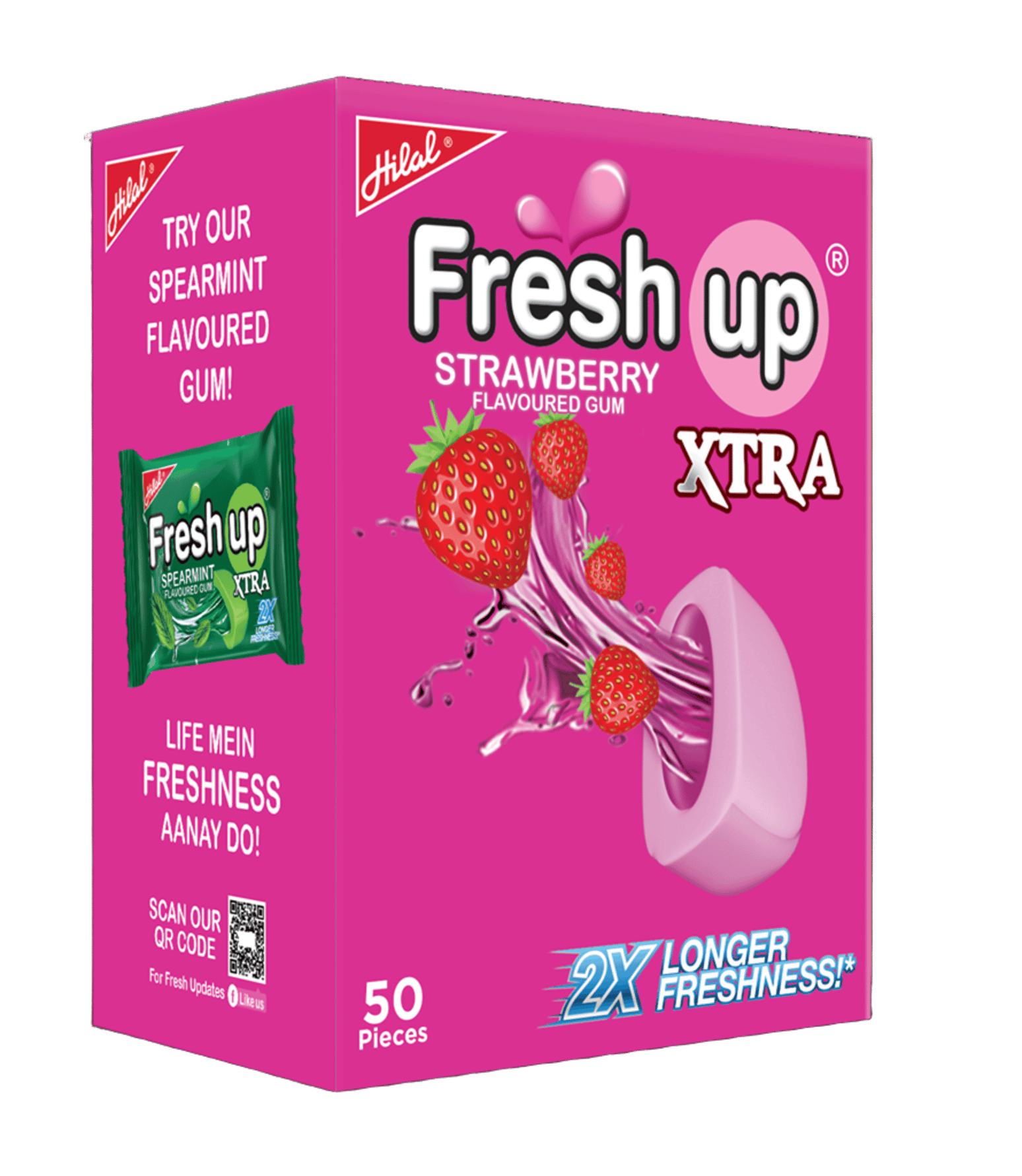 Freshup Xtra Strawberry Box (50 Pieces)