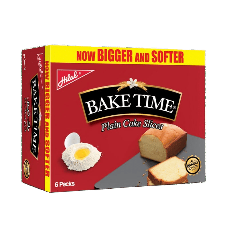 Bake Time Plain Cake Slices (6 pieces)
