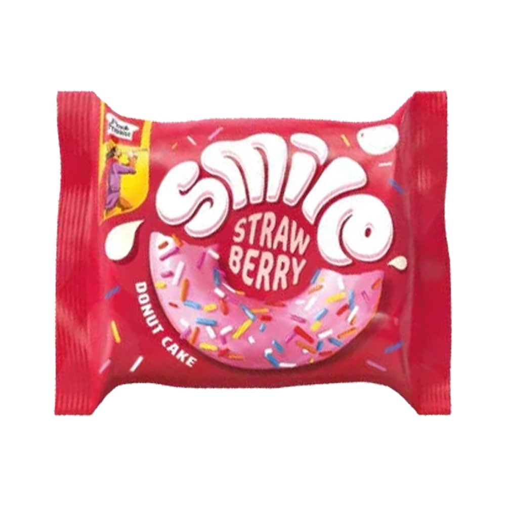 PEEK FREANS SMILE STRAWBERRY DONUT CAKE (Strawberry)