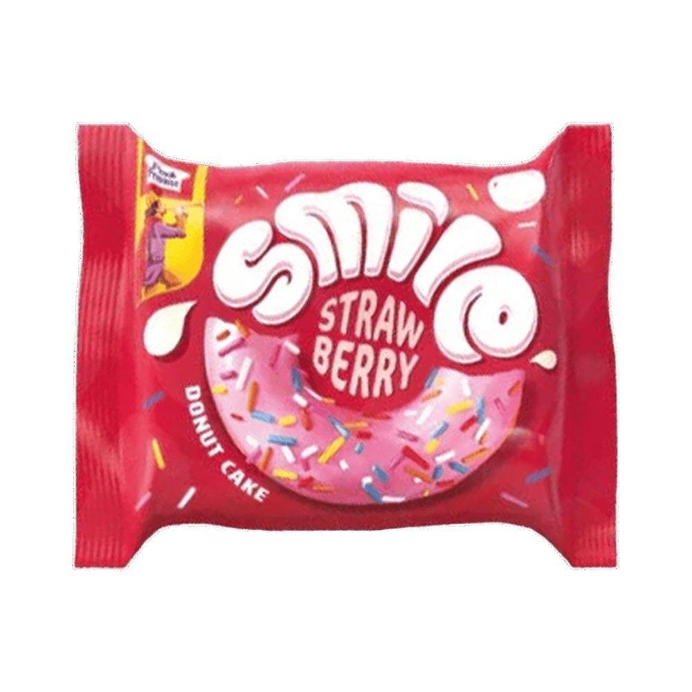 PEEK FREANS SMILE STRAWBERRY DONUT CAKE (Strawberry)