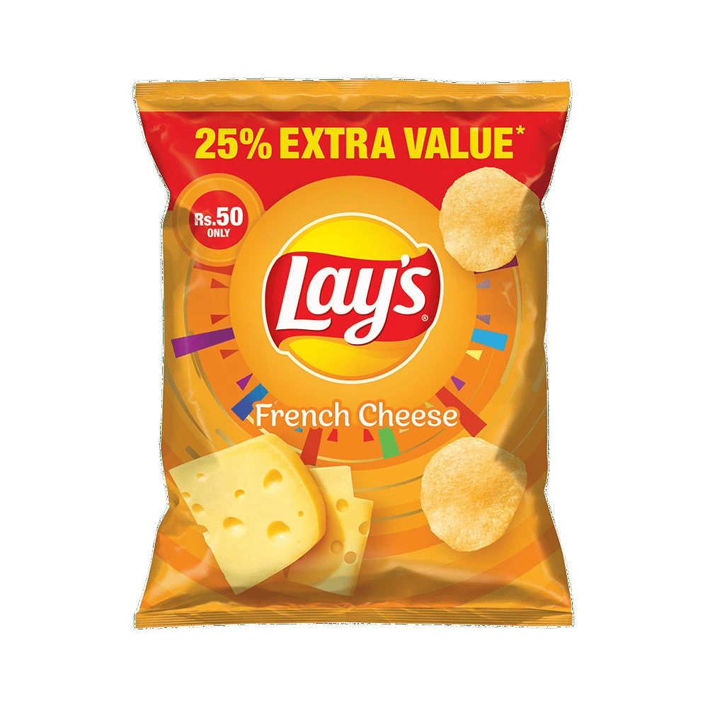 Lays French Cheese Chips Rs 50 ( Orange Lays )