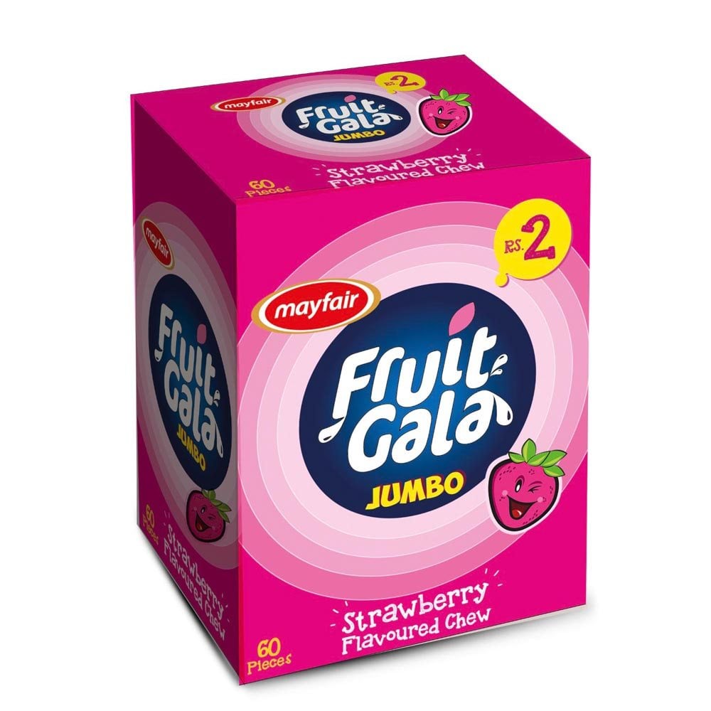 Fruit Gala Strawberry Flavoured chew (100 pieces)