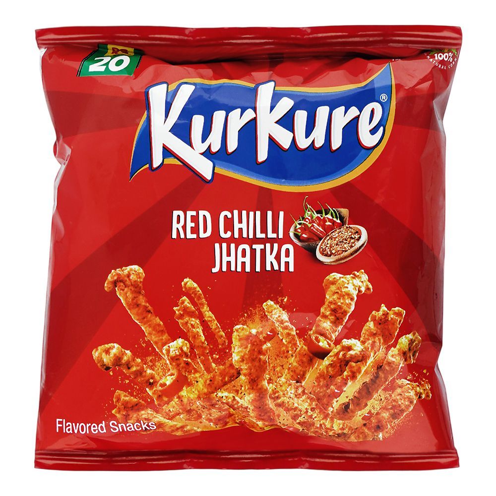 Kurkure Red Chilli Jhatka, 21g ( Red Kurkure )