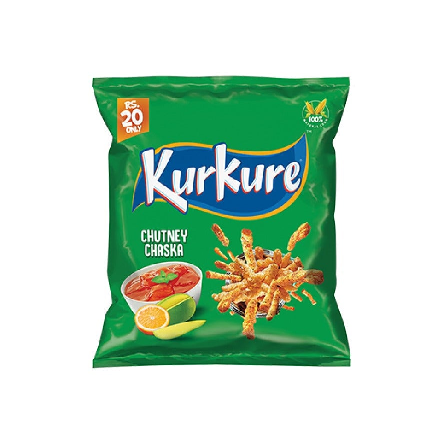Kurkure Green Chutney Chaska Rs 20  ( Green Kurkure )