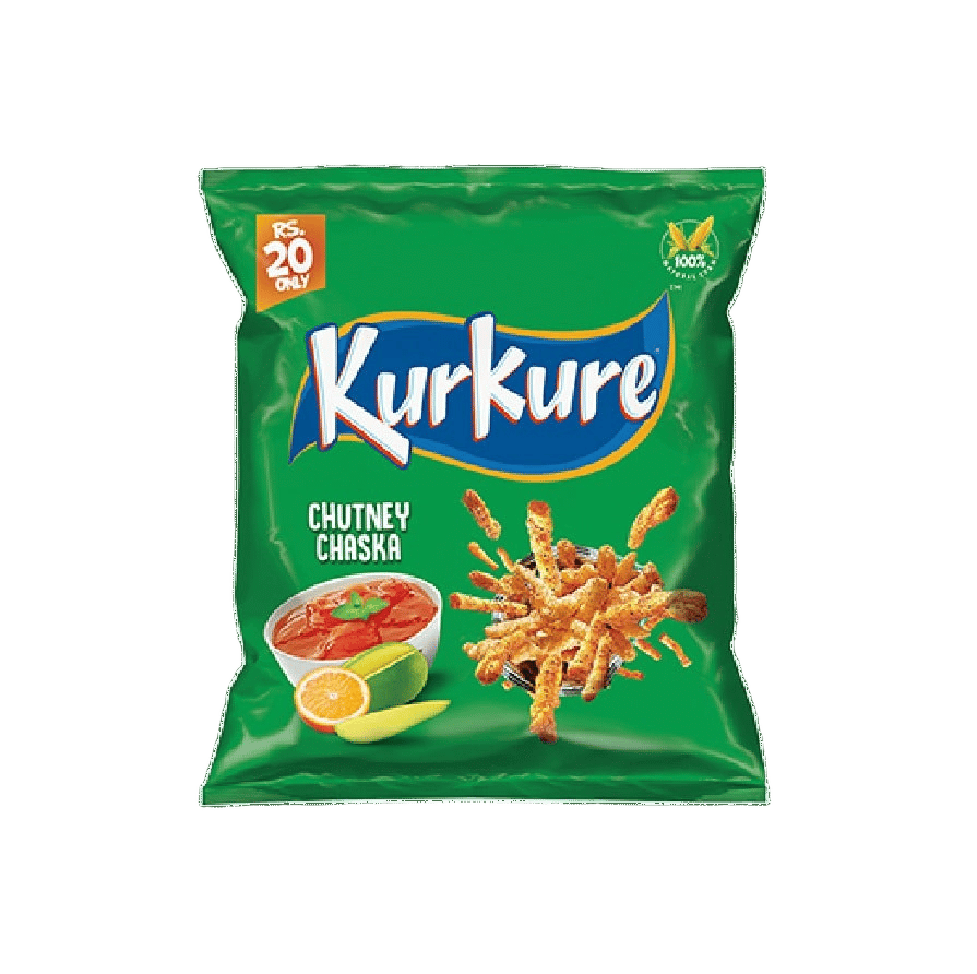 Kurkure Green Chutney Chaska Rs 20  ( Green Kurkure )