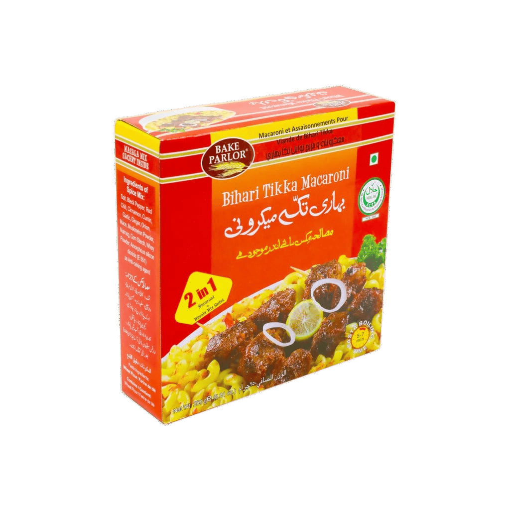 Bake Parlour 2-In-1 Bihari Tikka Macaroni Box 250g