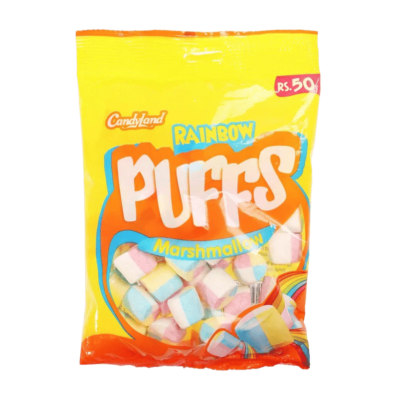 Candyland Puffs Rainbow Marshmallow Party Pack