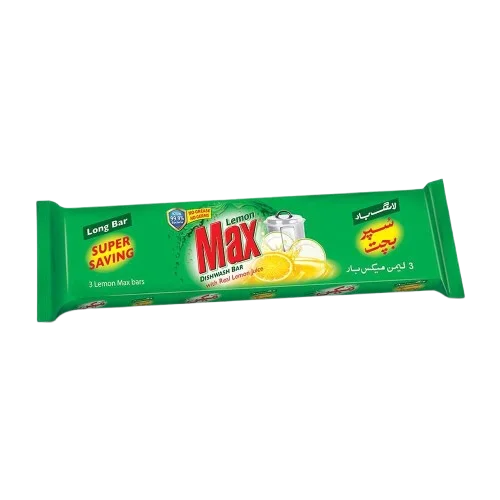 Lemon Max Dishwash Bars, 3 Long Bars, 270g
