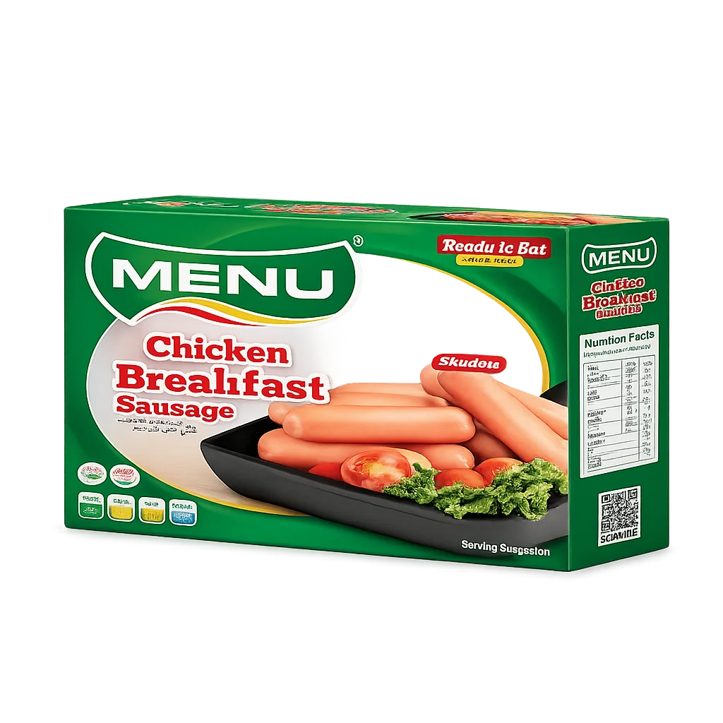 Menu Chicken Breakfast Sausages 630g