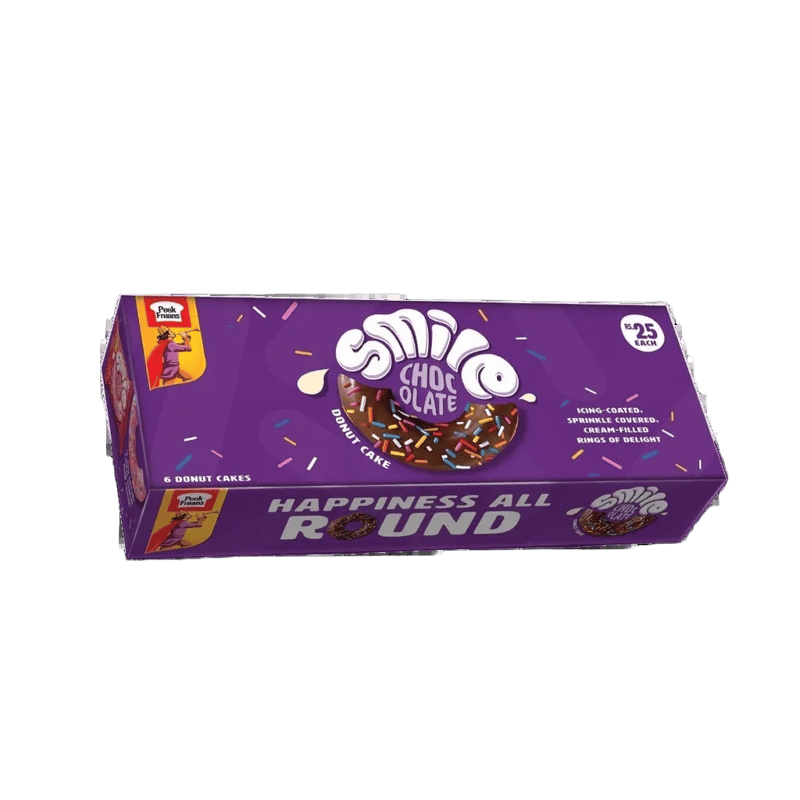 Peek Freans Smile Chocolate Donut Cake - 6 Piece Pack