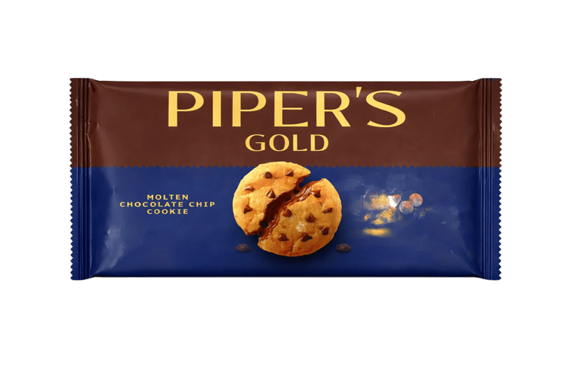 Pipers Gold Molten Chocolate Chip Cookies, 46g