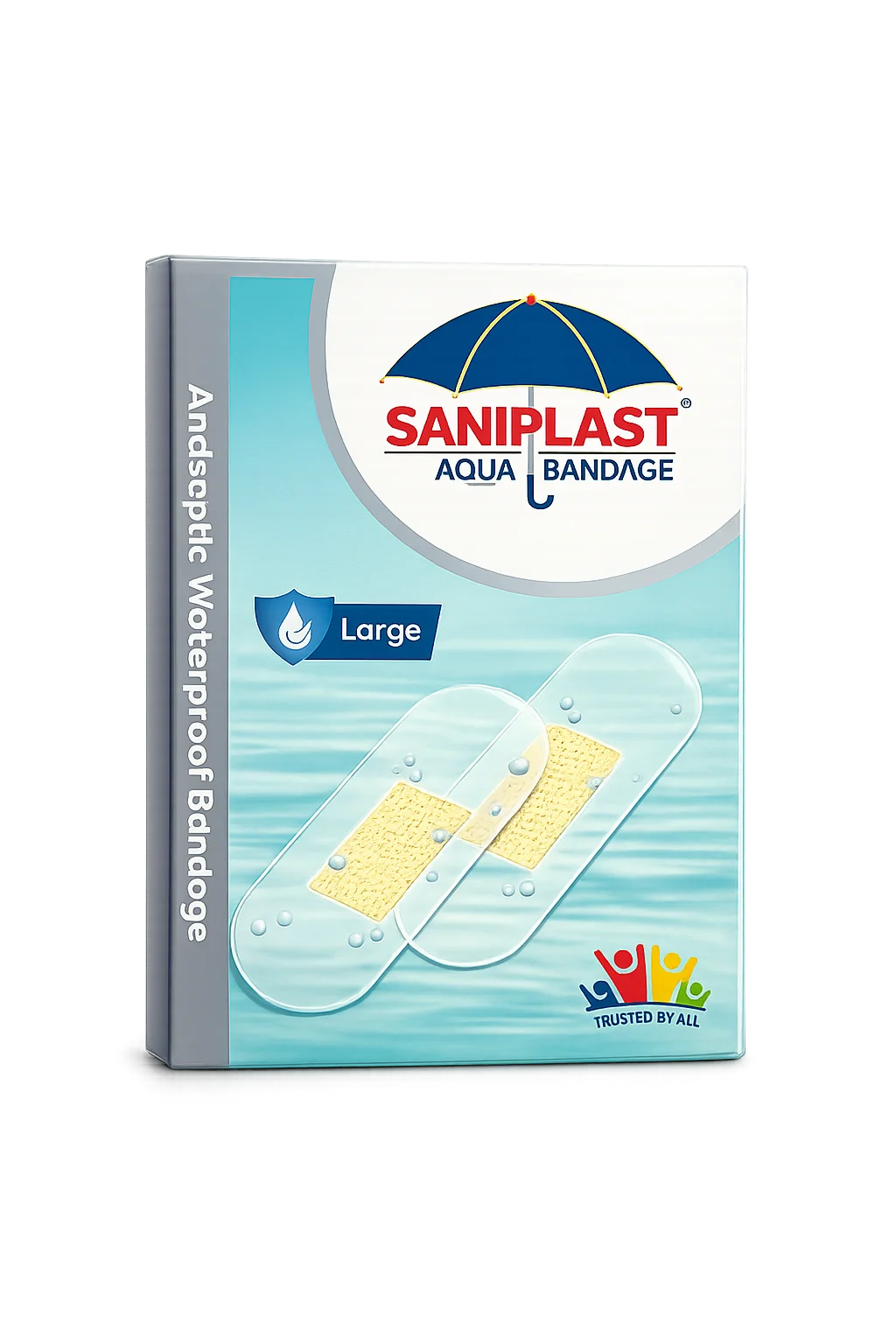 Saniplast Aqua Bandage Large 20 Strips 25mm x 72mm