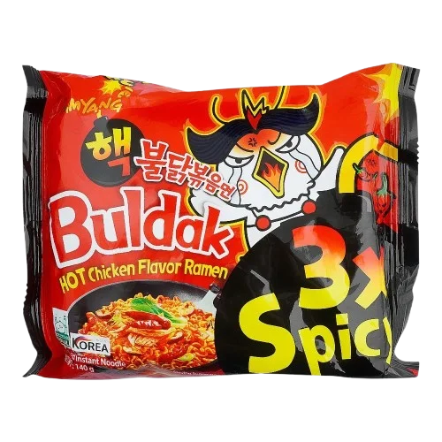 Samyang Buldak Hot Chicken Ramen Noodle, 3x Spicy, 140g