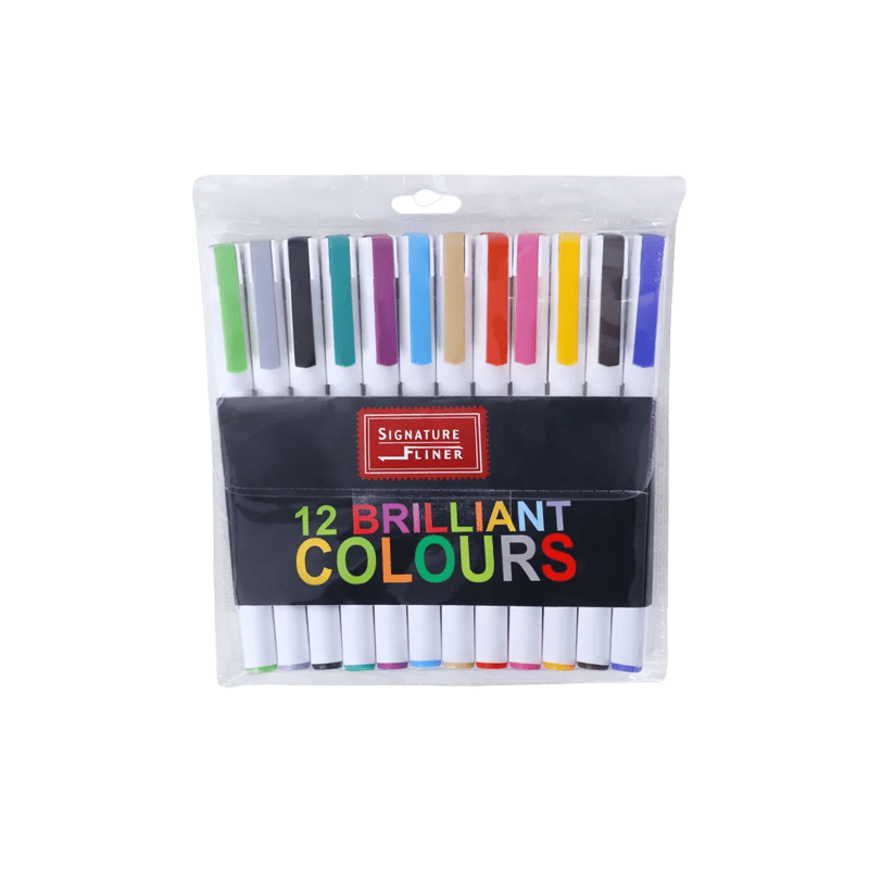 Signature Fine-Liner 12 Colorful Pointers