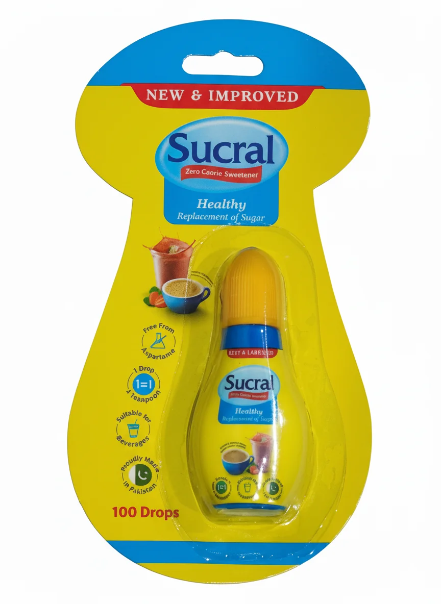 Sucral Zero Calorie Sweerener, Healthy Replacement Of Sugar, 100 Drops ( 5ml )