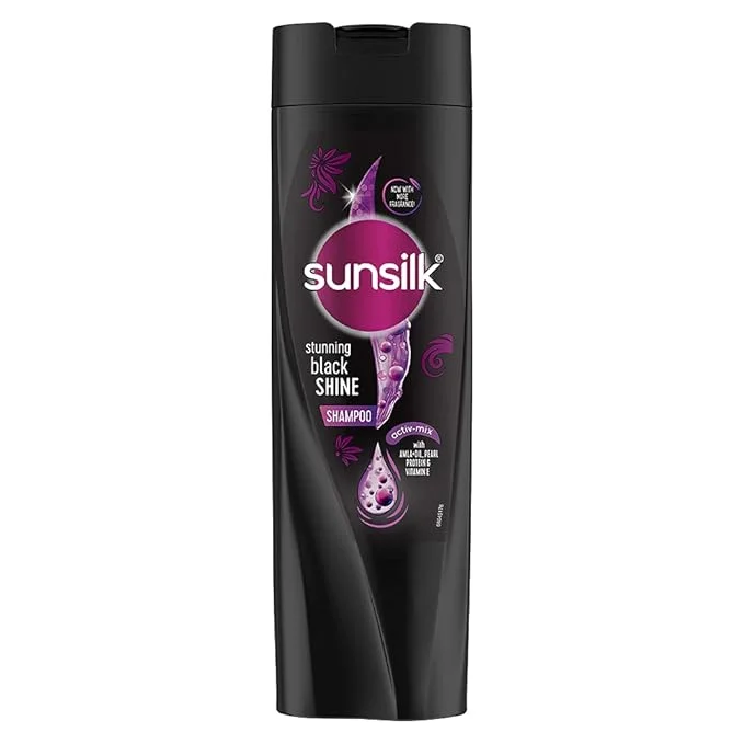 Sunsilk Co-Creations Stunning Black Shine Shampoo, 185ml