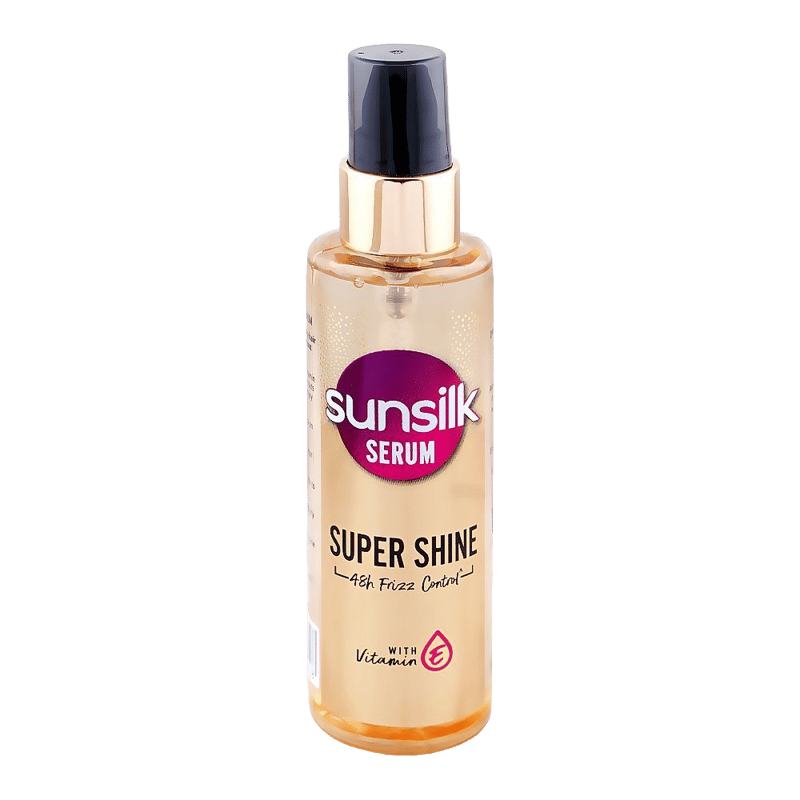 Sunsilk Super Shine 48 Frizz Control With Vitamin E Serum, For Frizzy Hair, 92ml